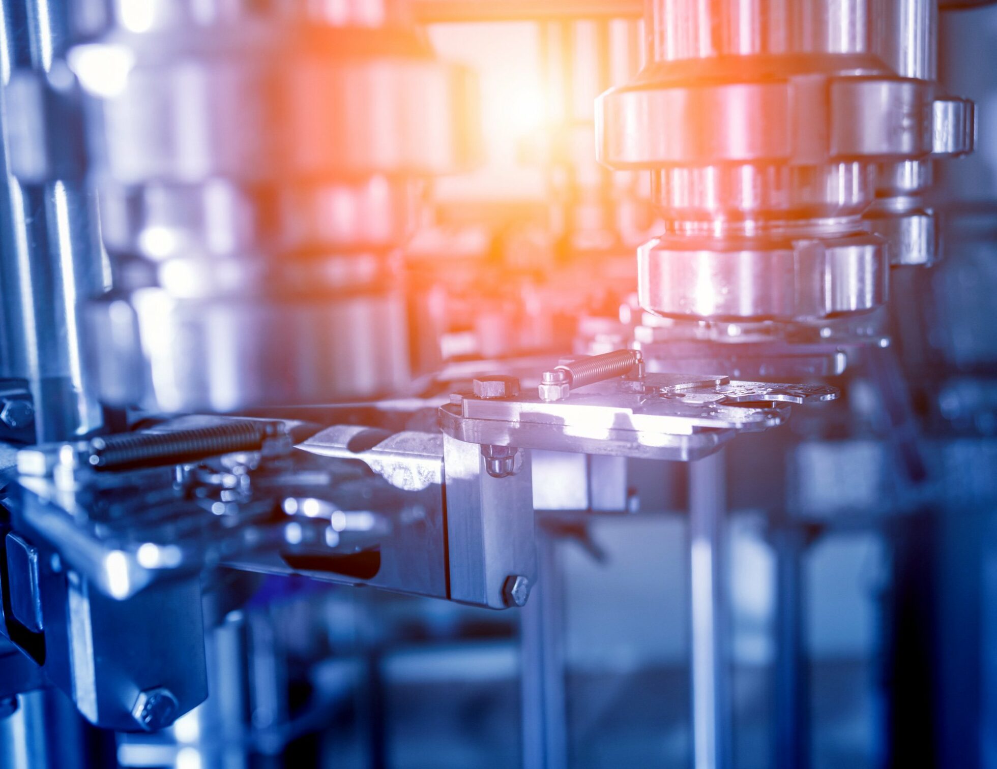 Industrial press close-up — the depth of mechanical work behind full ASTM D1238 plastometer dimensional verification