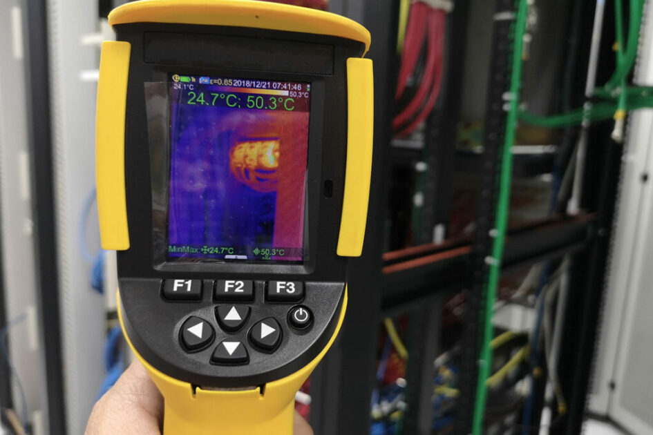 Fluke thermal imager — onsite temperature field work